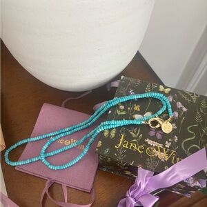 Jane Win Turquoise Double Wrap Beaded Necklace